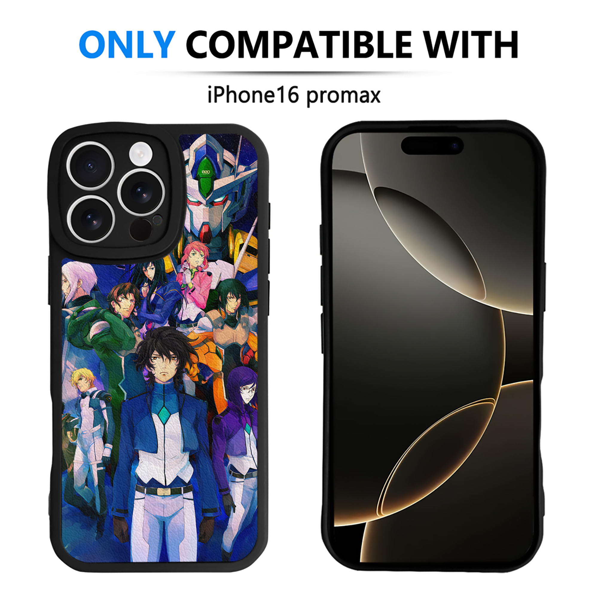 （画像用） 機動戦士ガンダム Mobile Suit Gundam 【iPhone 16シリーズ対応】シリコンスマホケース（レザー調） 材質：シリコン